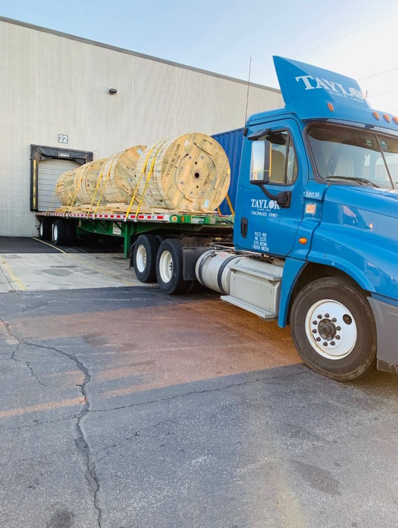 Taylor Distributing transloading operations in Cincinnati