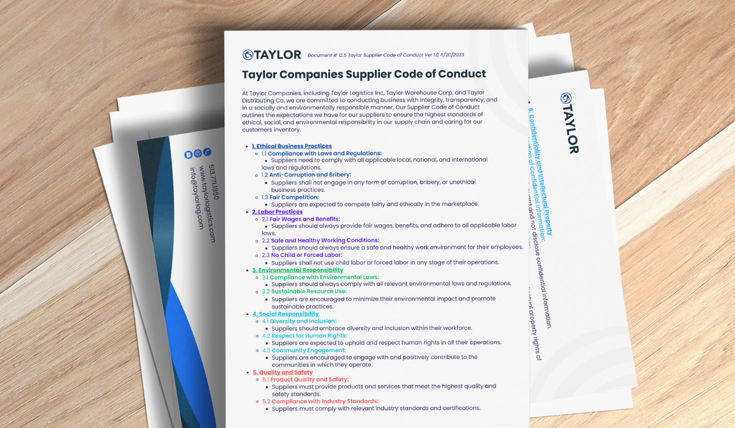 Taylor Distributing fleet on the road