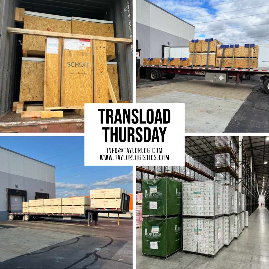 Transload Thursday — flatbed and container handling at Taylor